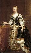 unknow artist Portrait of Caroline Wilhelmina of Brandenburg-Ansbach Spain oil painting artist